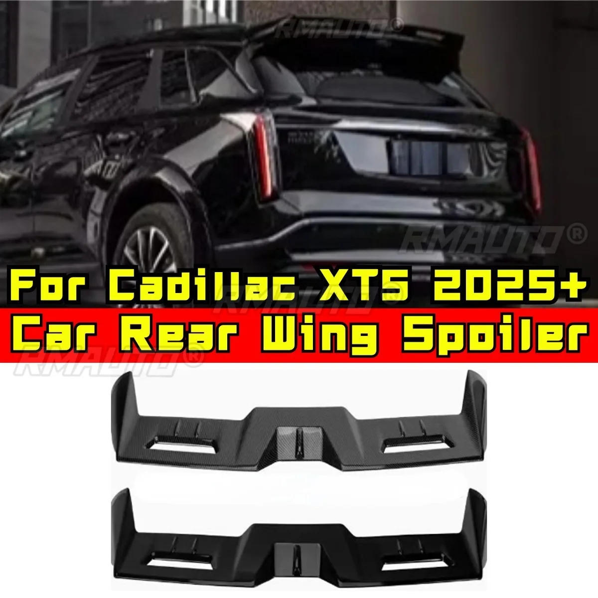 For Cadillac XT5 2025+ Car Rear Roof Spoiler Wing Modification Part Rear Roof Spoiler Wing Car Accessories Exterior Part