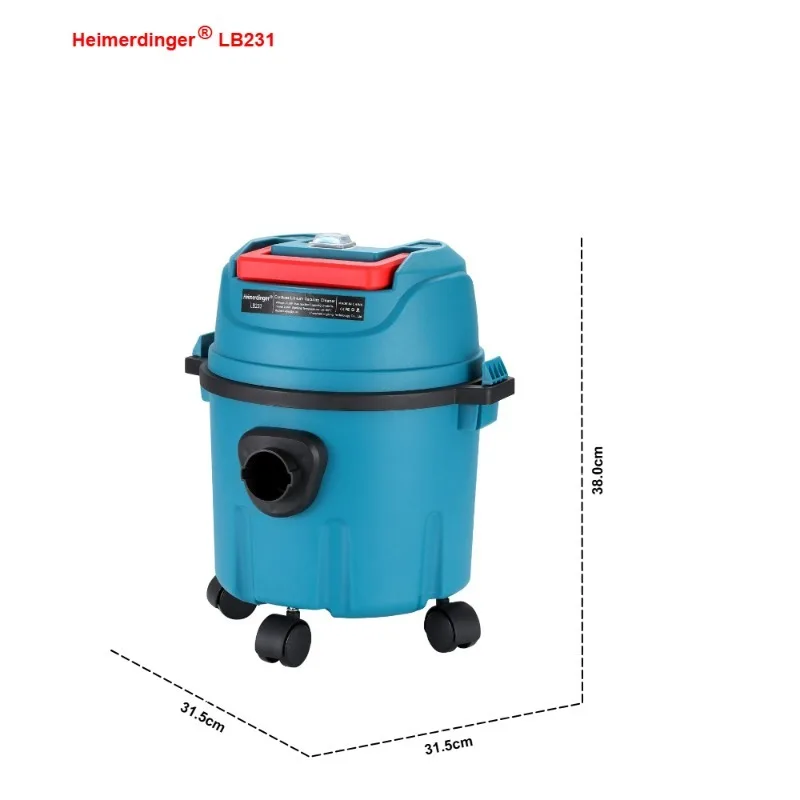 

Cordless Wet/Dry Vacuum Cleaner 160W,13KPa Suction, HEPA Filter, 360° Wheels, Low Noise, for Home/Office, No battery