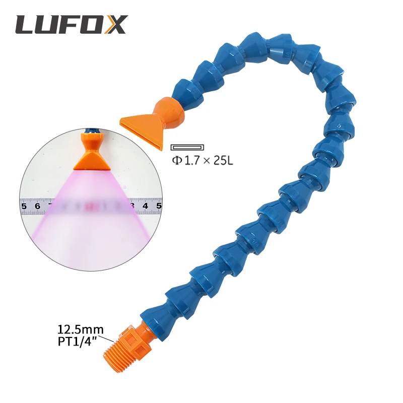 

1/4-дюймовая охлаждающая трубка, пластиковые гибкие трубки для водяной масляной охлаждающей жидкости, шланги, охлаждающая трубка с плоским соплом DI, переключатель клапана распределительного сопла для