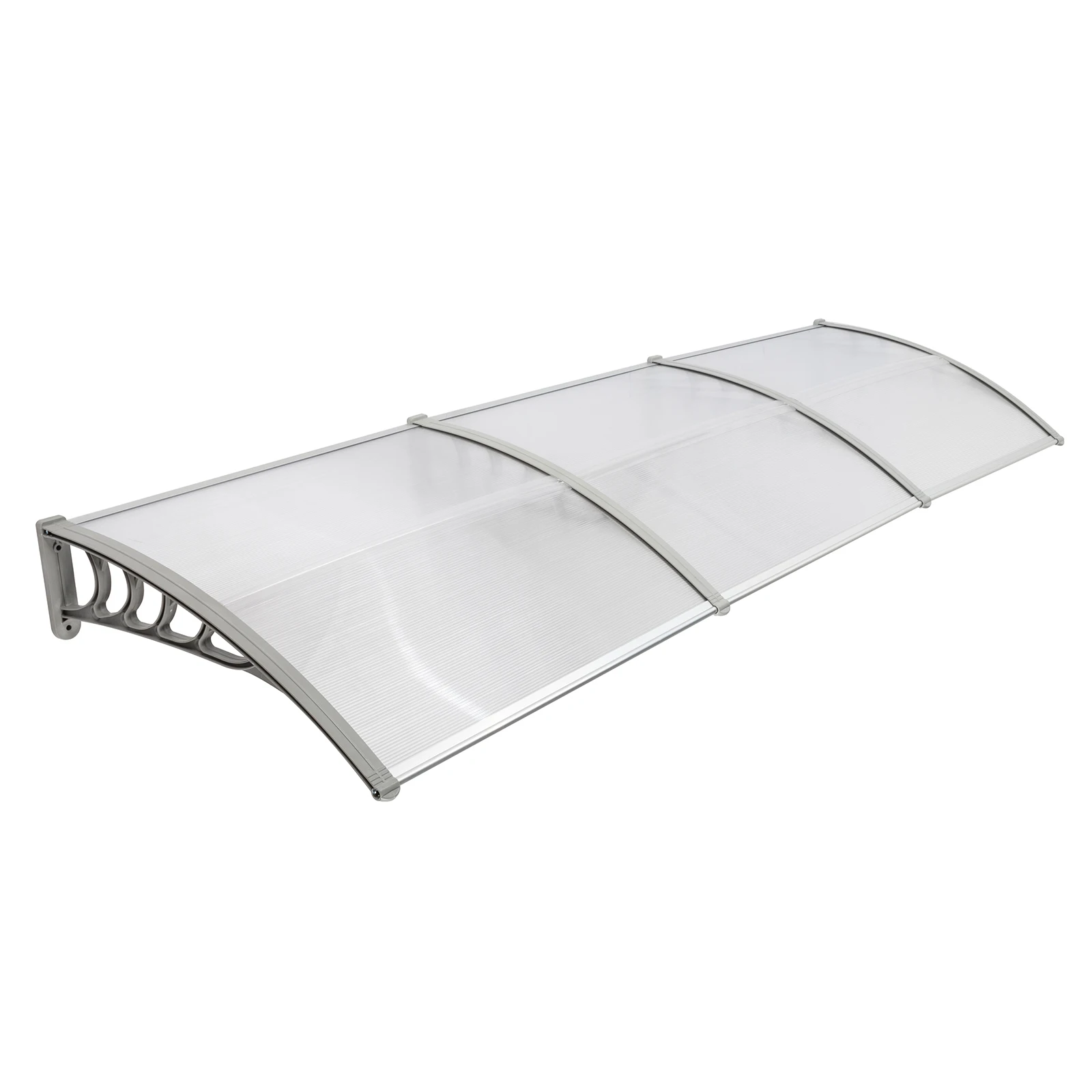 HT-300 x 100 Household Application Door & Window Rain Cover Eaves Transparent Board & Gray Holder