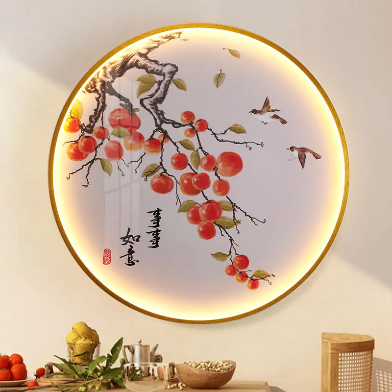 TINNY Modern Picture Wall Lamp LED Chinese Creative Circular Mural Sconce Light For Home Living Room Study Corridor Decor