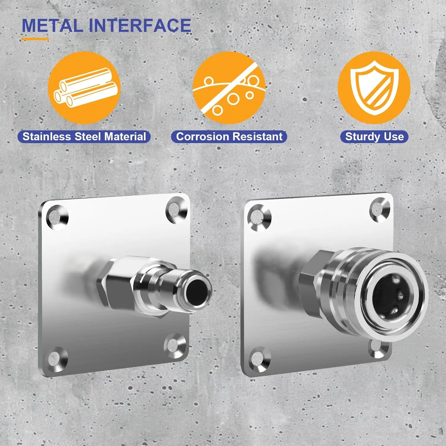 Schuimkanonhouder, 1/4' Quick Connect roestvrijstalen hogedrukreiniger mondstukmontage