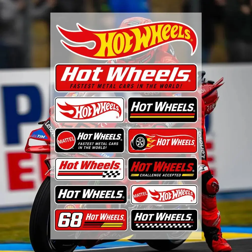 H-Hot Wheels Stickers Moto Sticker Auto Body Bumper Windows Motorcycle Laptop Walls Vinyl Decal Car Tuning Accessories