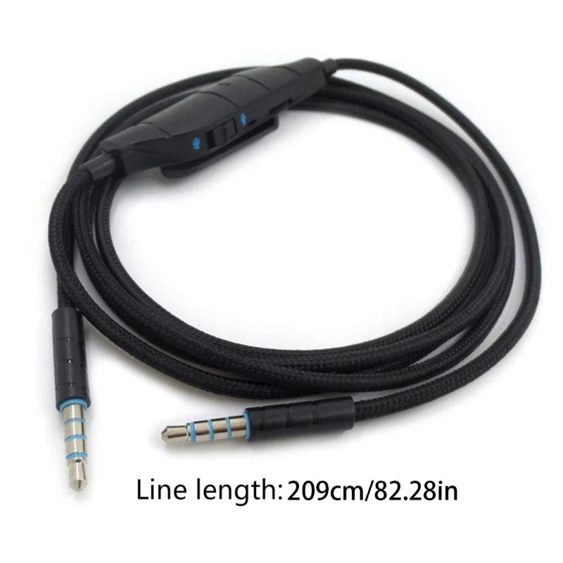 كابل الصوت سلك سماعات استبدال 3.5 مللي متر 1.5 متر طويل 60 بوصة ل G633 G635 G933 G935 سماعات الألعاب تمديد الحبل