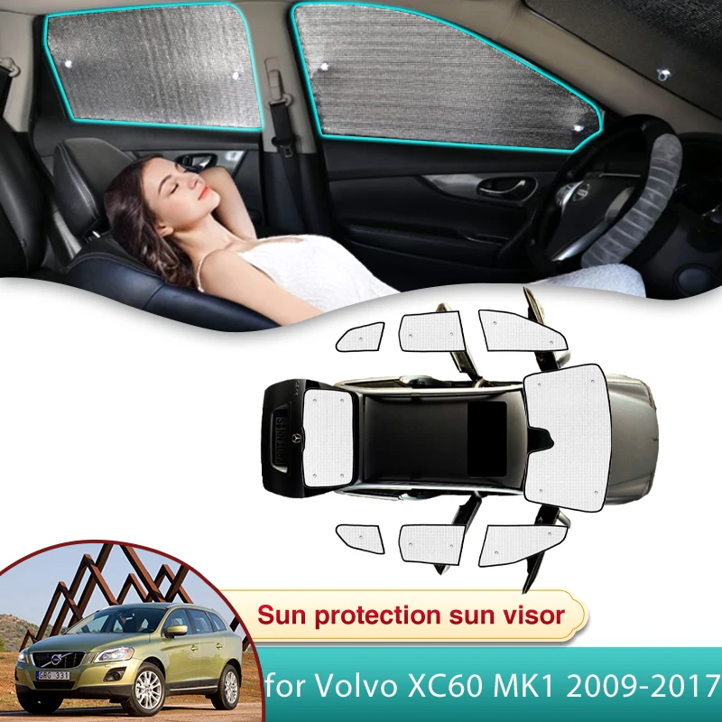 

Полный автомобильный солнцезащитный козырек для Volvo XC60 MK1 2009 2010 2011 2012 2013 2014 2015 2016 2017, аксессуары, солнцезащитный козырек на лобовое стекло, детали