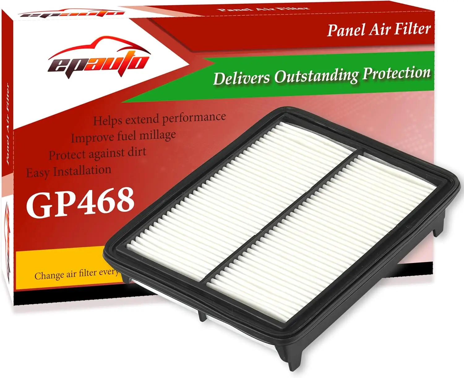 

GP468 (CA10468) Воздушный фильтр двигателя, замена для Honda Accord V6, Crosstour (2010-2015), Acura TL, TSX V6 — подходит для выбора V6 Mod