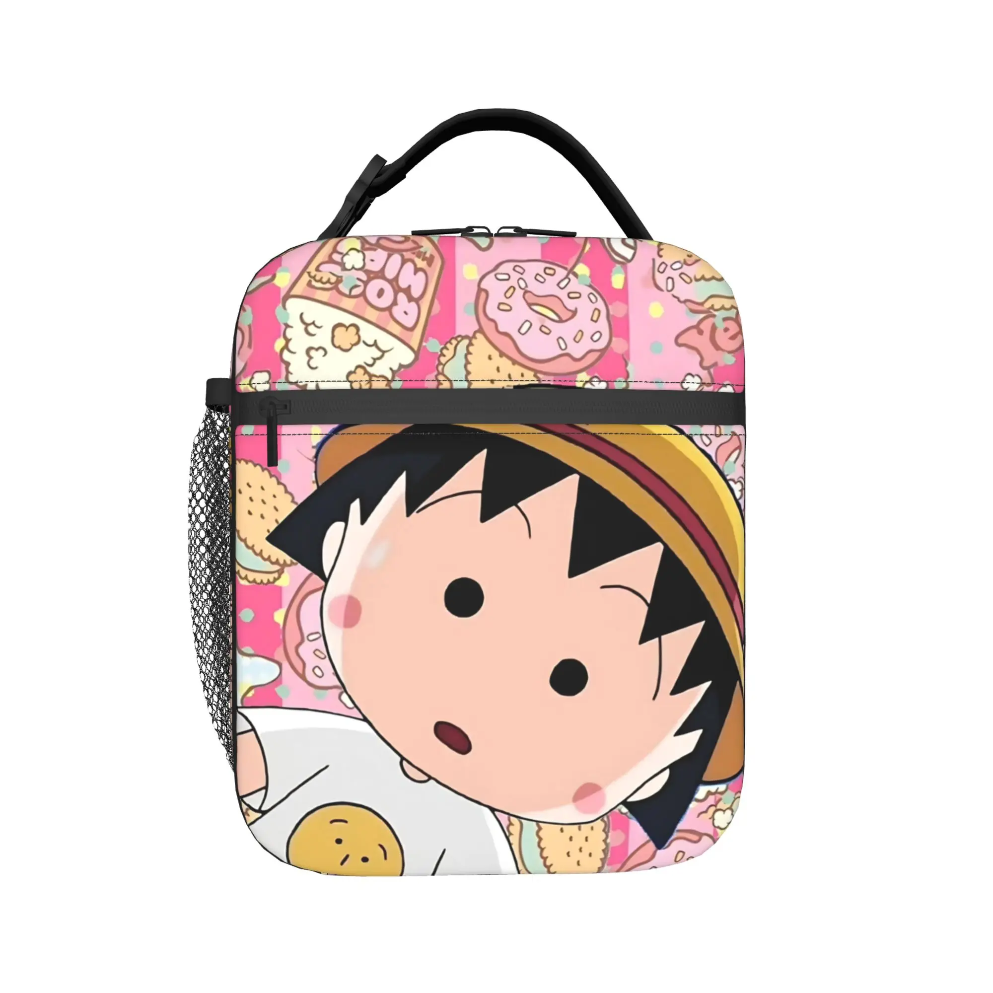 Marukos Dessert Donuts Bakery Pastries Kawaii Insulated Lunch Bags Cooler Bag Reusable,Lunch Container  Large Tote Lunch Box