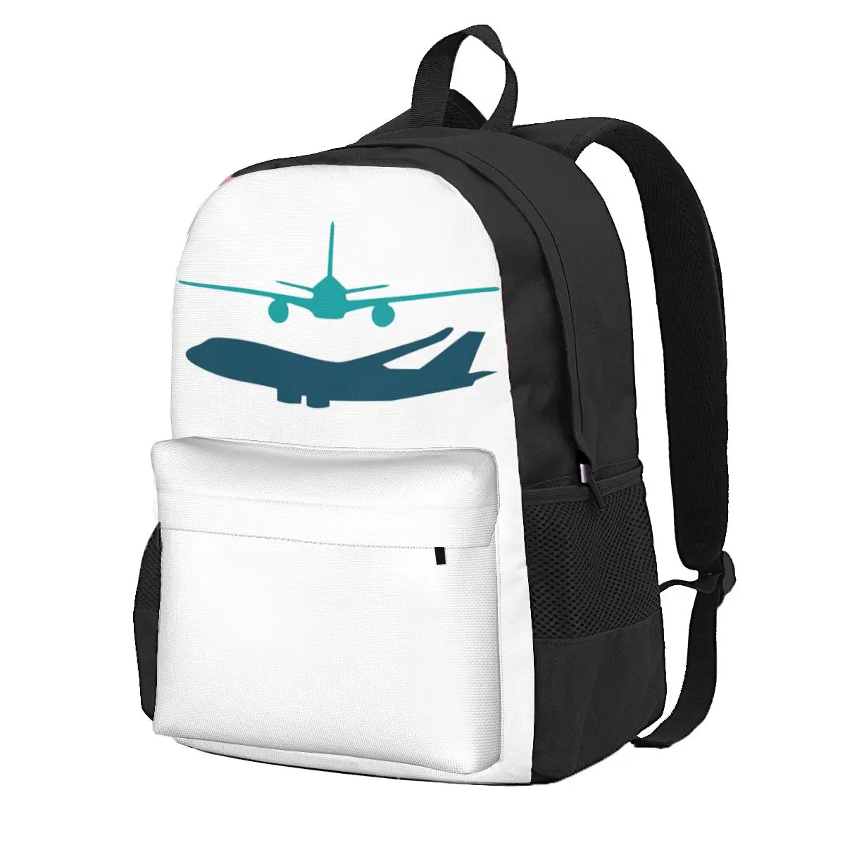 

Airplane Student Backpack School Bag Hiking Travel Daypack for Men Women Fashion Bookbag Shoulder Bags