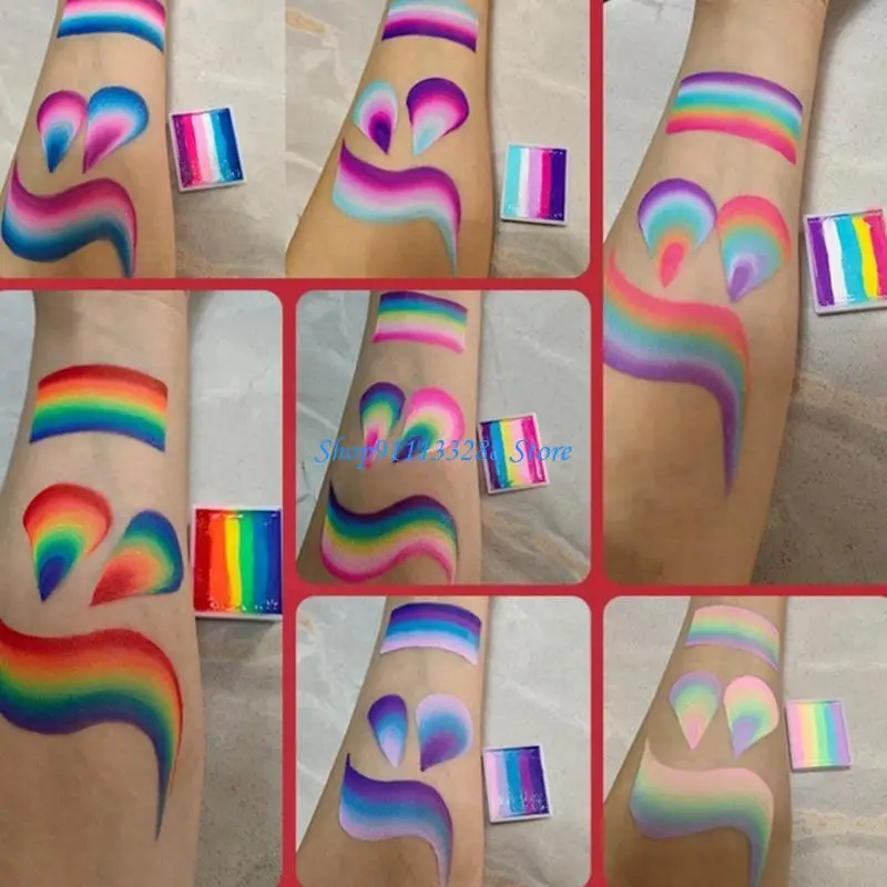 

G88D 8 ПК/набор плоские кисти для кузова, установите многофункциональные нейлоновые волосы кисти художники щетки для тела кисти