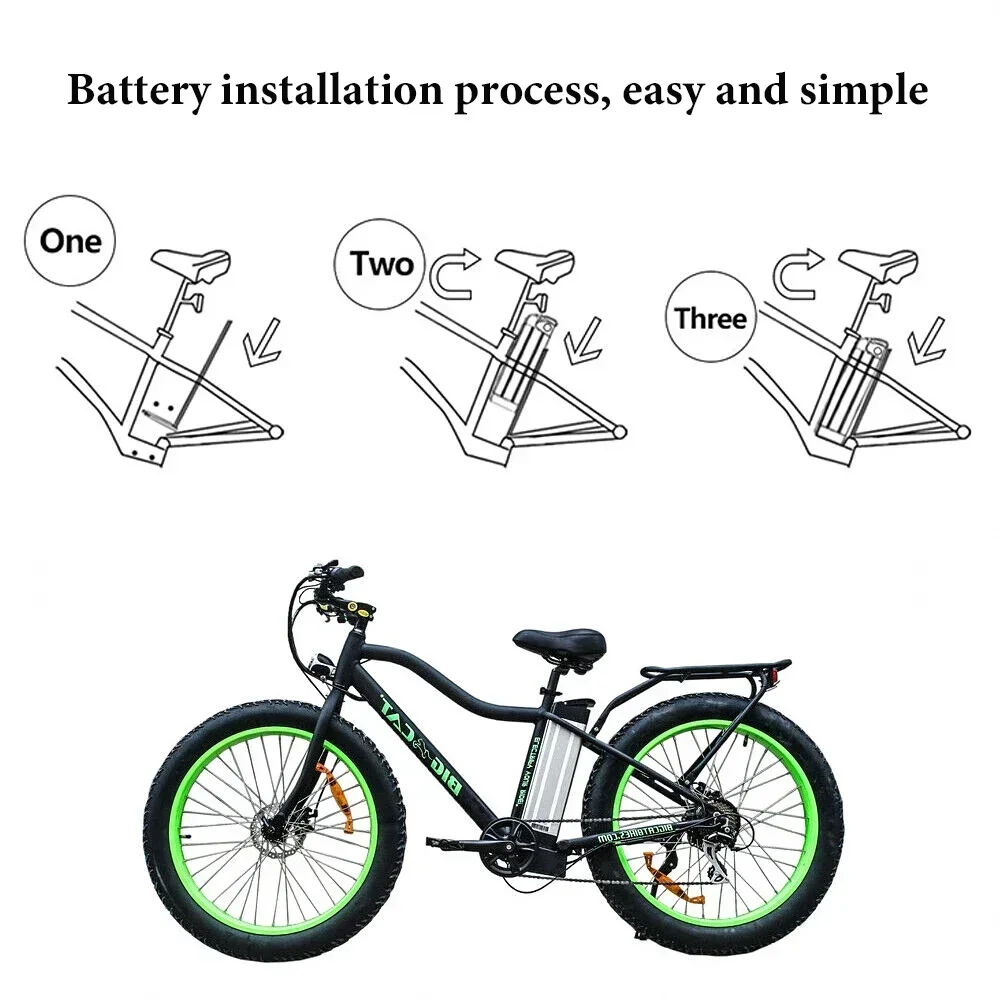 48V 36V 15Ah 20Ah Silver Fish Battery for BURCHDA R8S Pro JINGHMA R8 Pro Adults Electric Bicycle Ebike Battery 250W 800W 1000W