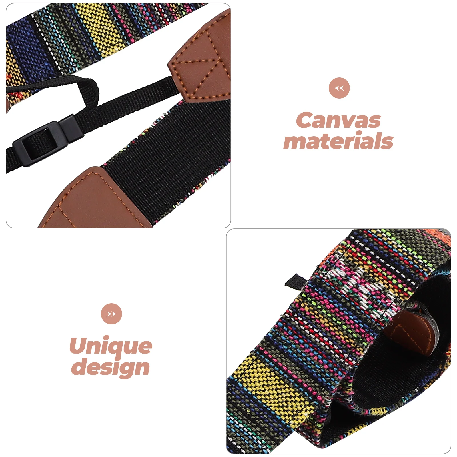 

Camera Neck Strap Adjustable Shoulder for Vintage Belt Lens Quick Release Photographers