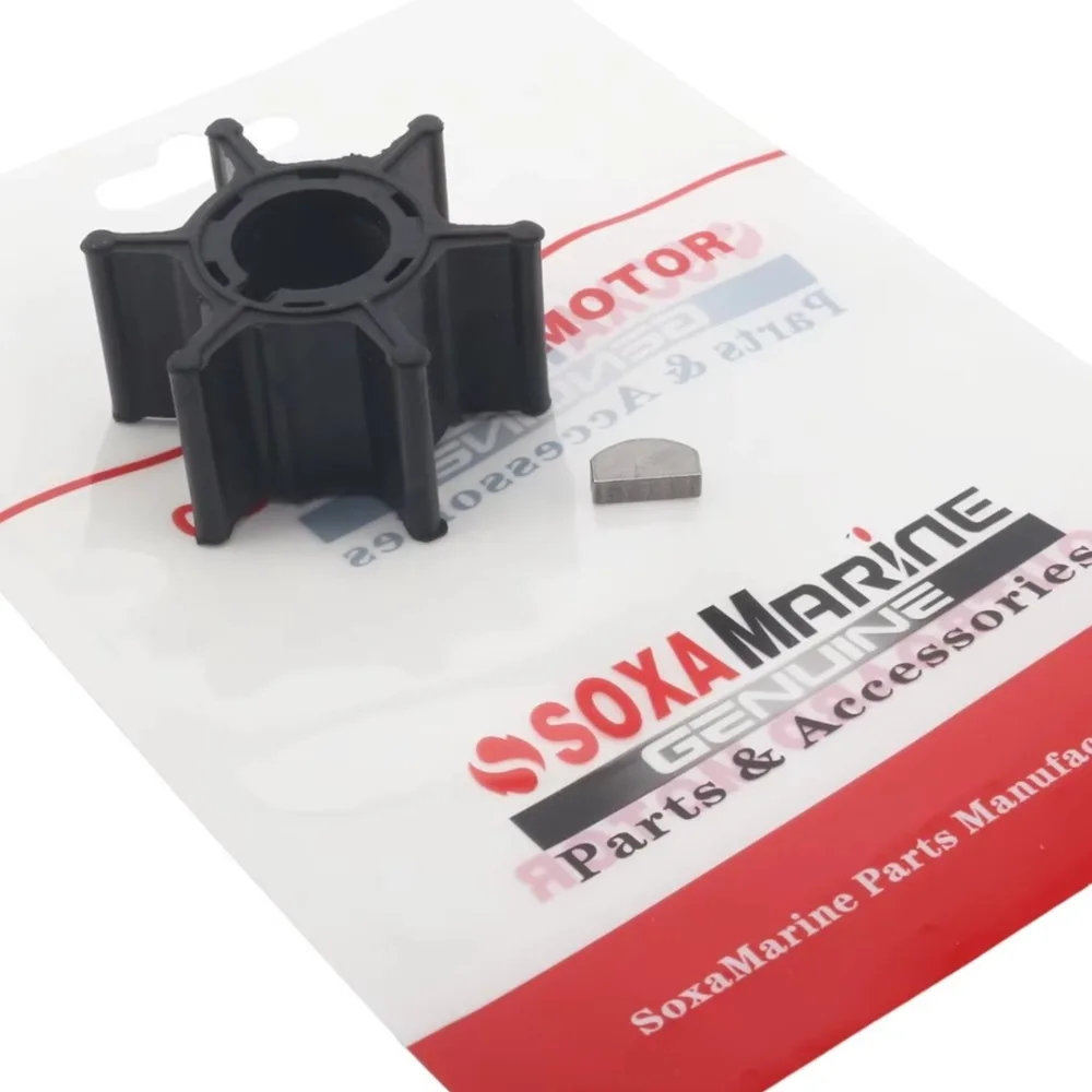 

17461-93501 Water Pump Neoprene Impeller with Key For Suzuki 2-Stroke DT9.9 DT16 Marine Outboard 17461-93500
