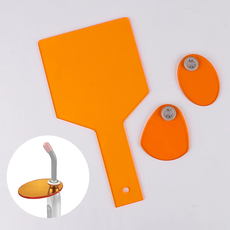 Dental Shade Board Eye Protector Hand Held Shield Plate Dentistry Lab Light Curing Lamp Filter Dentist Clinic Tool Shield