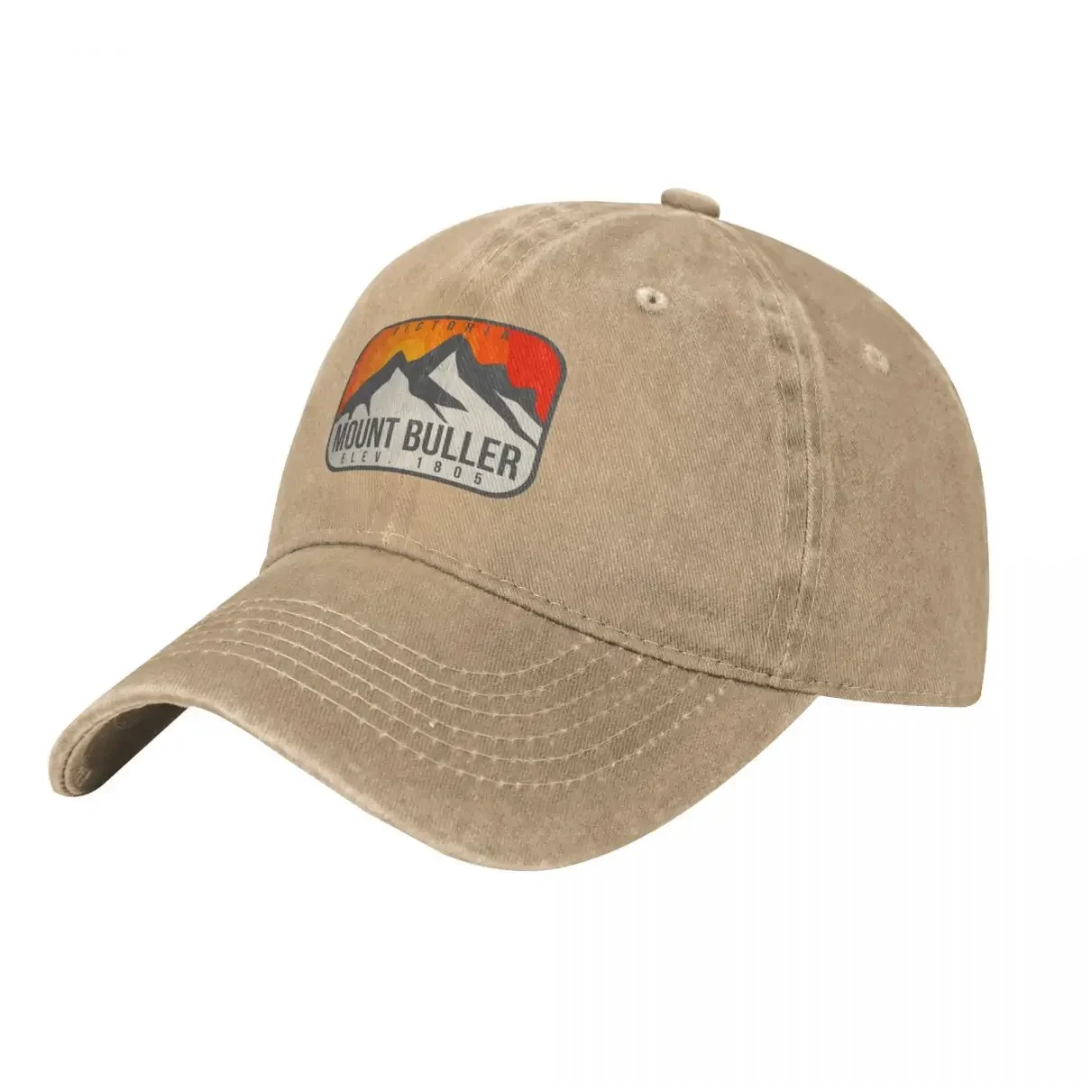 Mount Buller Victoria Australia Vintage Retro Hiking, Snowboarding Adventure Skiing Mountain Baseball Cap