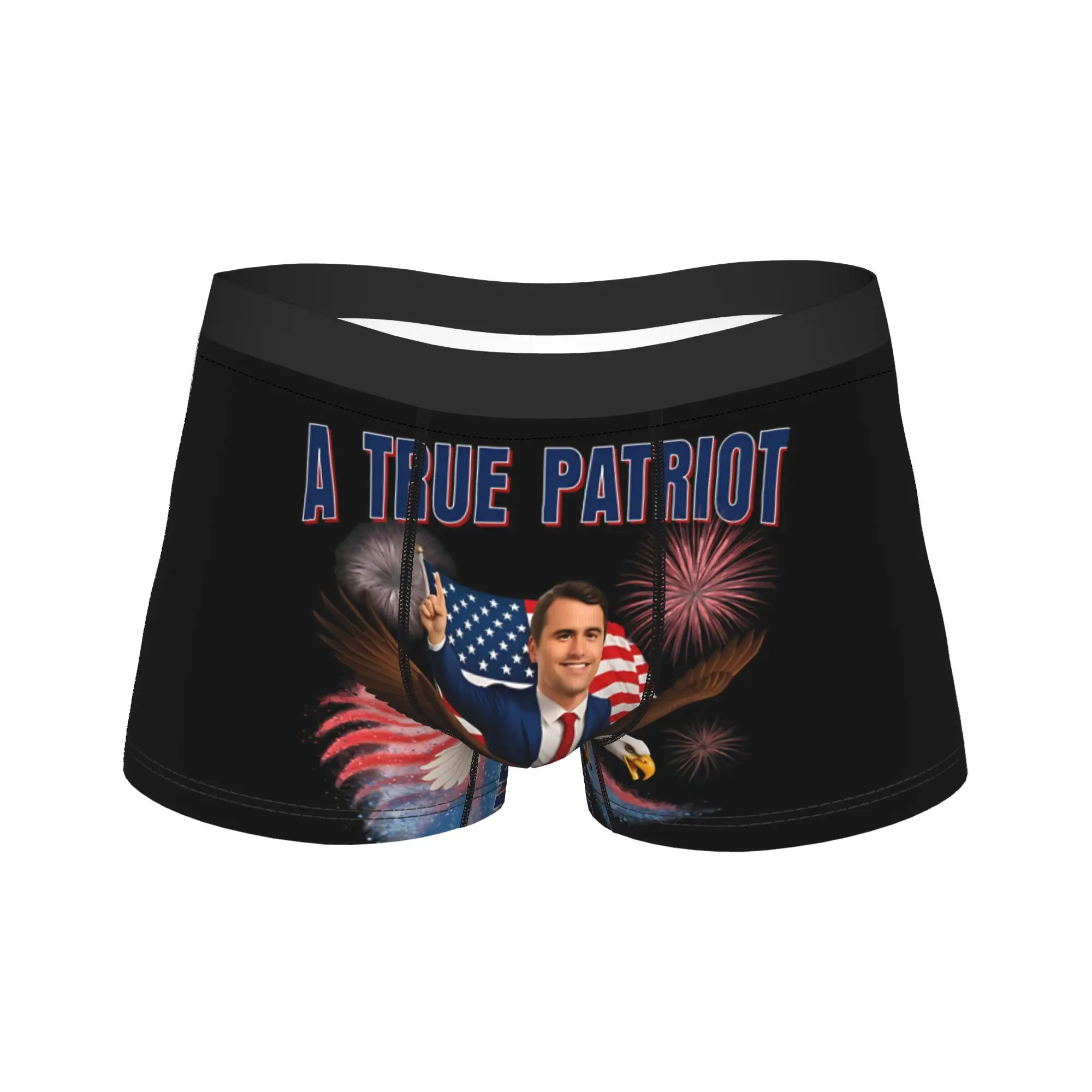 Funny Boxer Charlie Kirk A True Patriot RIP Shorts Panties Briefs Ropa interior para hombre Calzoncillos de cintura media para hombre S-XXL