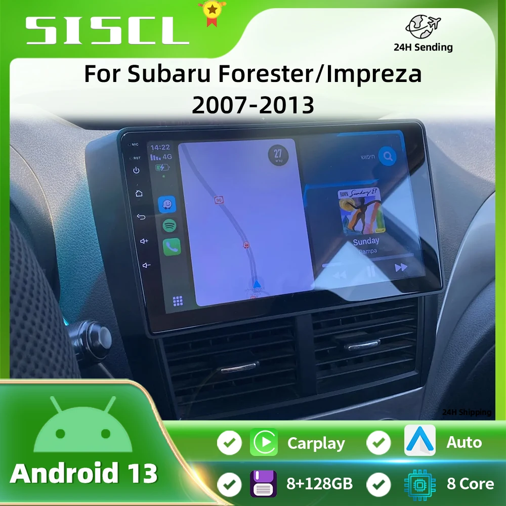 

Android 13 Carplay Auto For Subaru Impreza GH GE 2007 2008 2009 2010 2011 Car Radio Multimedia Player Stereo Head Unit 4G WiFi