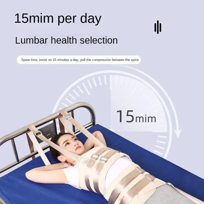 Lumbar Traction Device for Lumbar Disc Herniation Lumbar Muscle Strain Rehabilitation Treatment Stretching Traction Belt