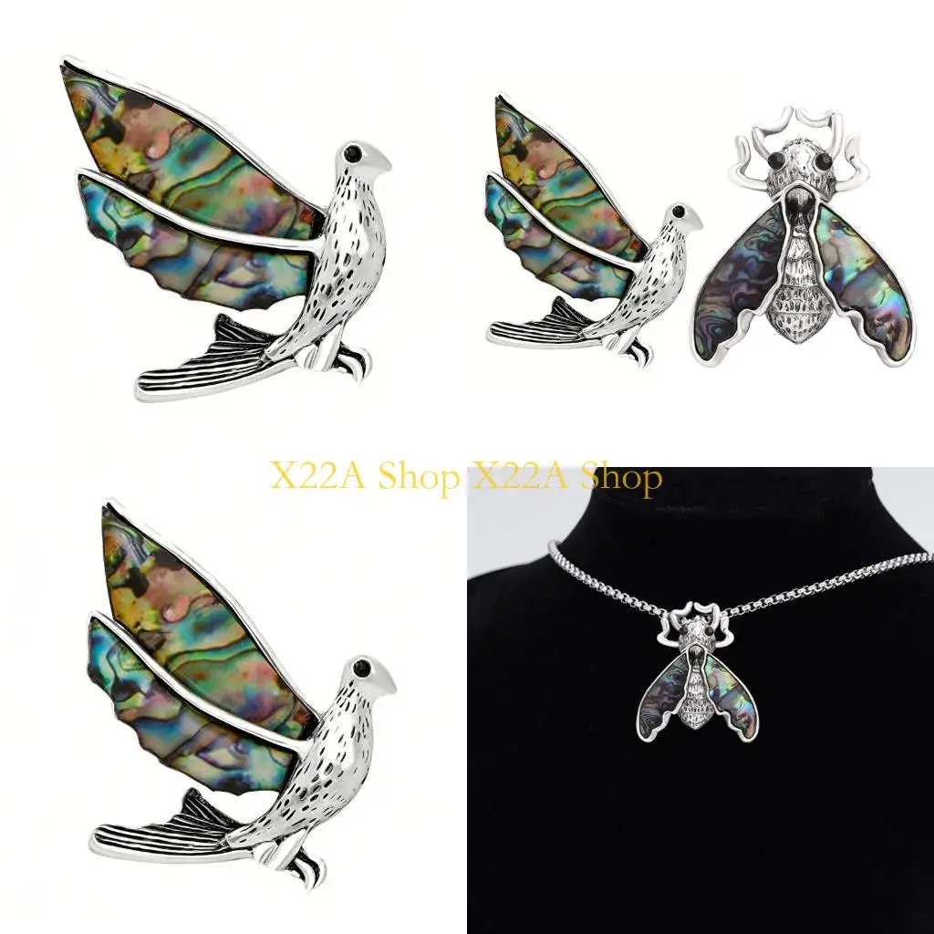 Unique Trendy Cicada/Peace Doves Shaped Brooch Unique Design Perfect For Stylish Outfits Elegant Jewelry Accessories
