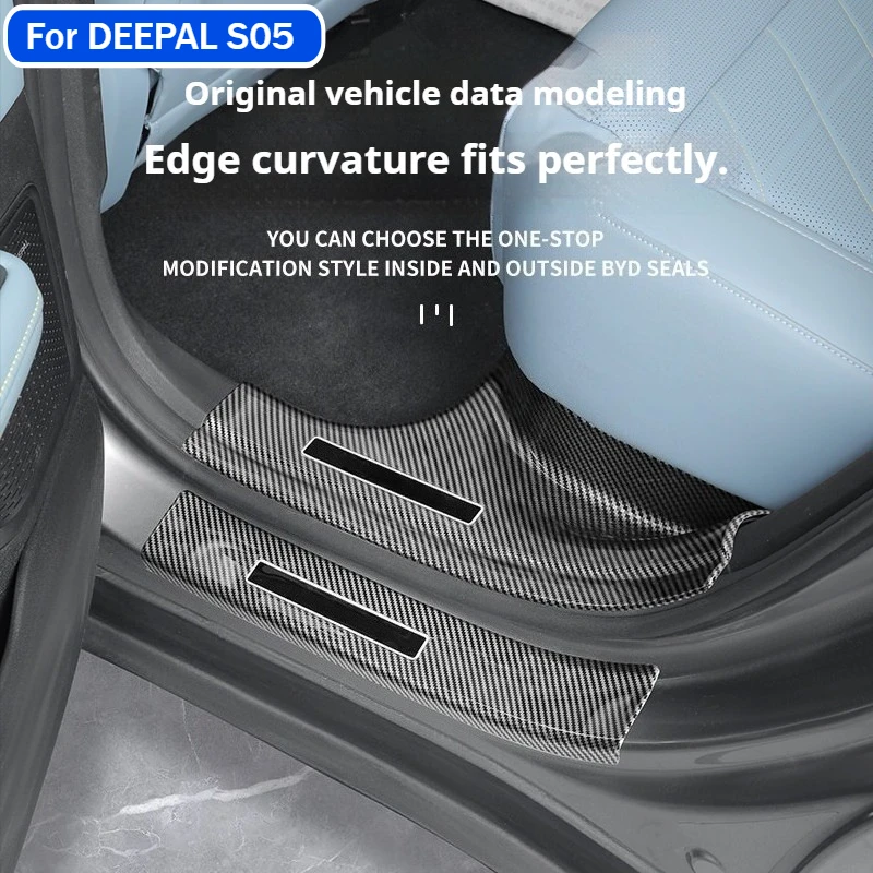 

Car Door Sill Strip for Changan DEEPAL S05 ABS Car Welcome Pedal Door Frame Anti Scratch Modification Protection Accessories