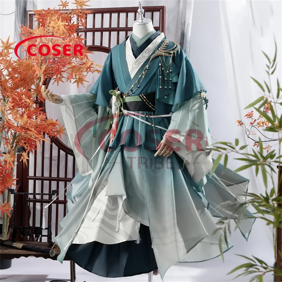 COSER TRIBE Anime Game Code name ChenDeng Antiquities secret agent  Halloween Carnival Role CosPlay Costume Complete Set