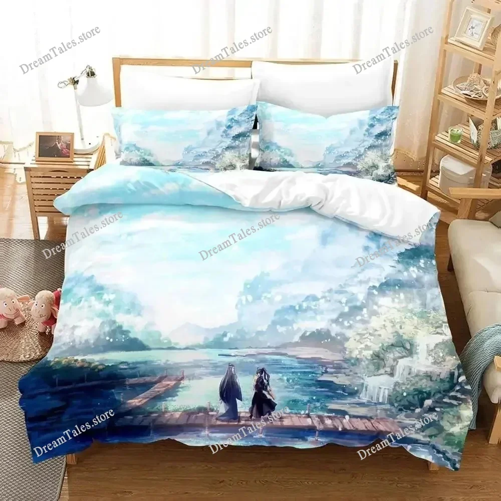 Mo Dao Zu Shi The Grandmaster of Demonic Cultivation New Bedding Set Anime Set Adult Kid Bedroom Duvet Cover Sets Luxury Gift