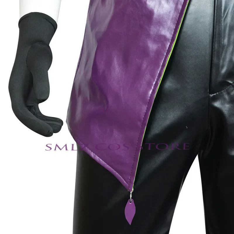 Palhaço 2 cosplay traje anime duas pessoas ir louco traje casaco roxo engraçado cavaleiro uniforme conjunto roupa de festa de halloween para homem