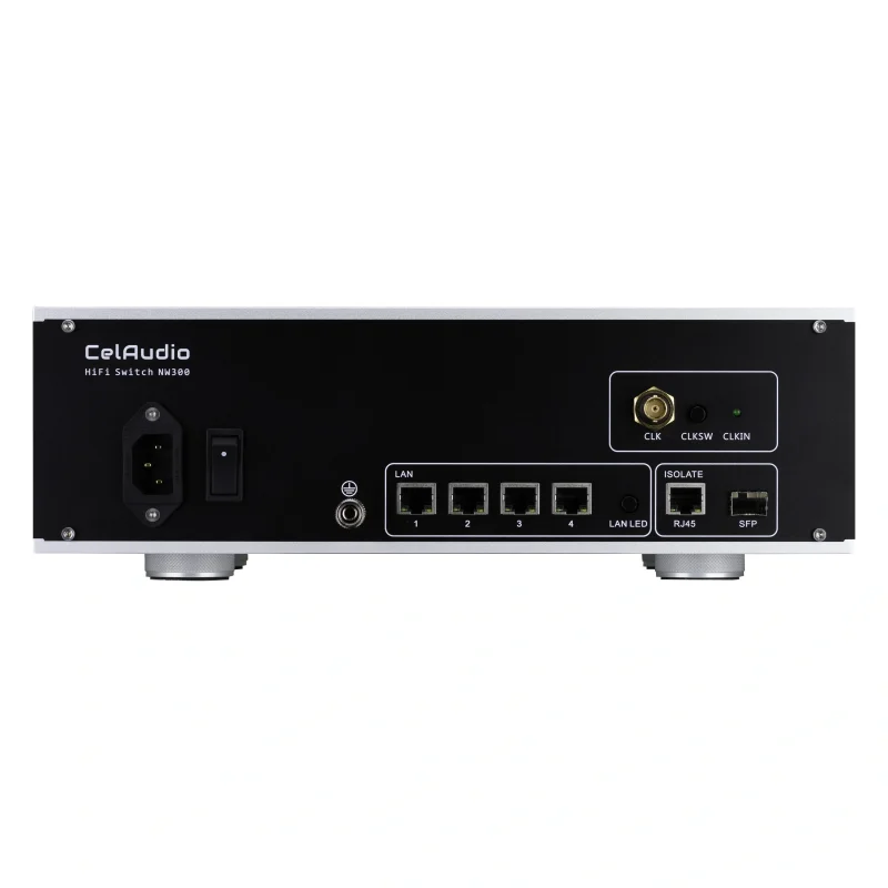 Professional NW330 HiFi Audio Network Switch, High Fidelity Sound Quality Control Switch with OCXO Clock for Streamer DAC