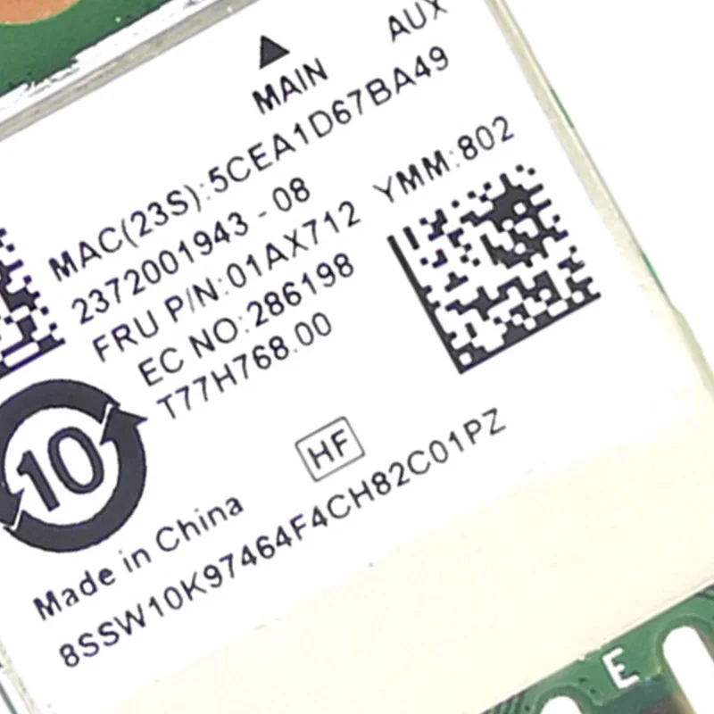 NGFF Wireless Card RTL8822BE 802.11Ac 433Mbps Wifi Bluetooth 4.0 01AX712 For Thinkpad L470 L570 T470 T570 X270