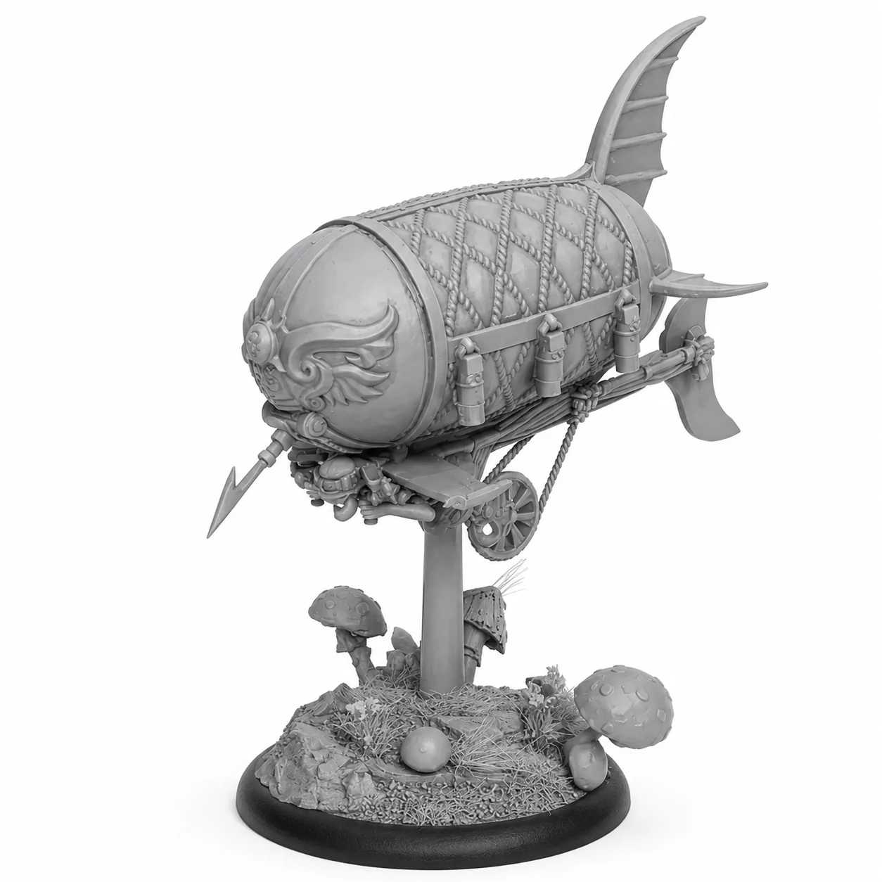 Die Casting Resin Model Assembly Kit, GK, Airship Pilot, Unpainted (including Base)