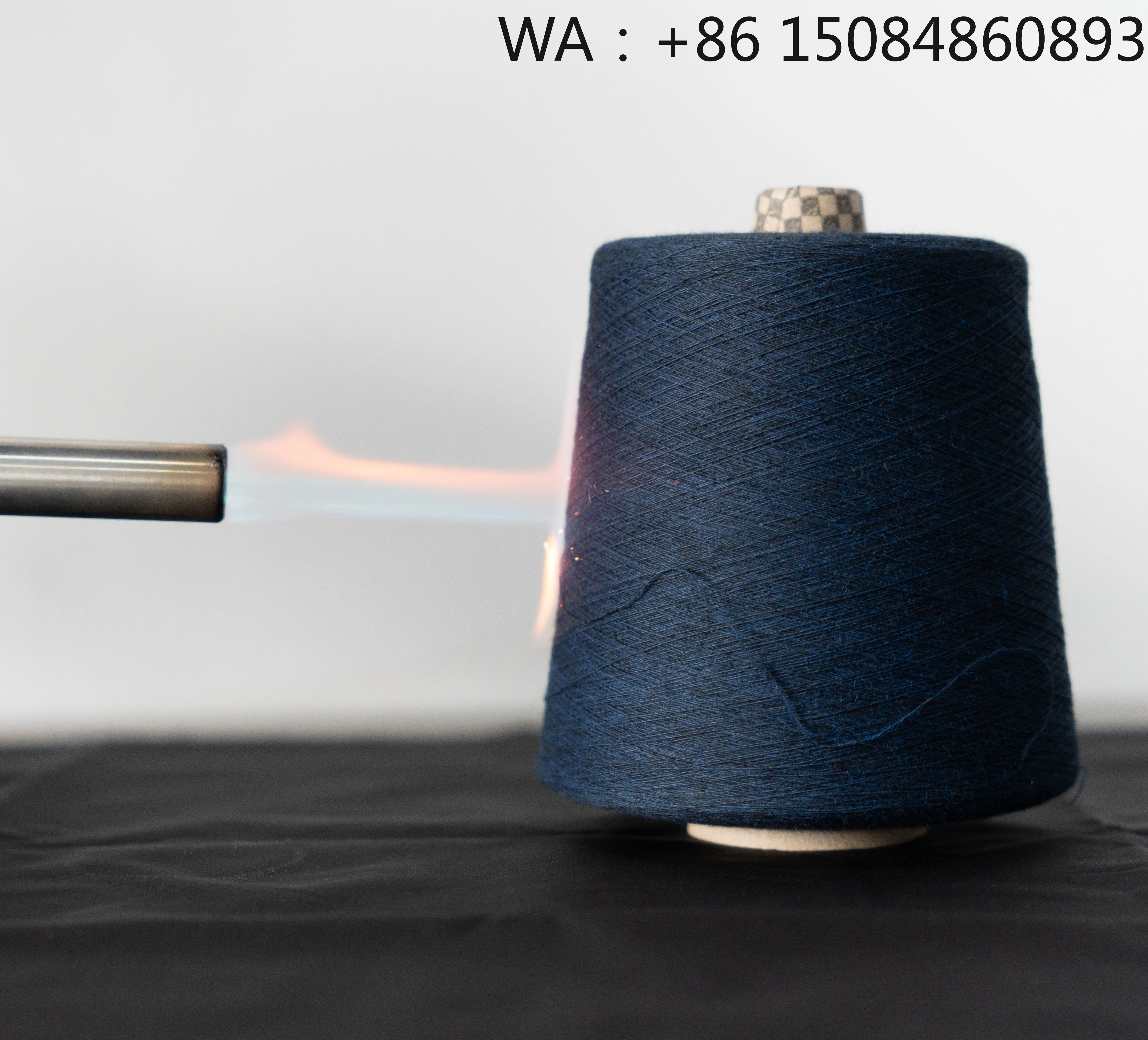 30s/2 black carbon fiber yarn, flame retardant and non-combustible, LOI 40+, eco-friendly material for textile spinning produc