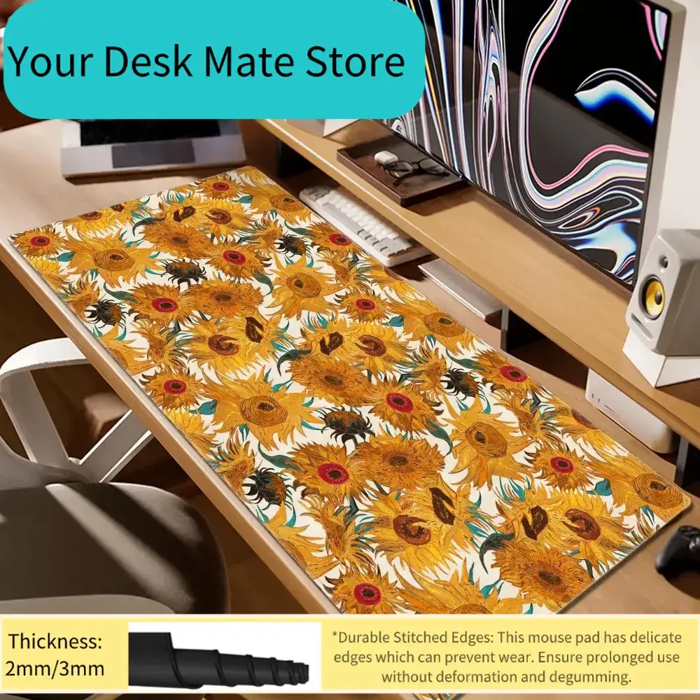 Alfombrilla de ratón art van Gogh para ordenador portátil, accesorios para juegos de PC, alfombrillas de escritorio