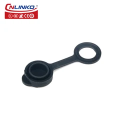 CNLINKO Plastic Waterproof Black Cover Replacement Caps for Plug Socket M12 M16 M20 M24 YF24