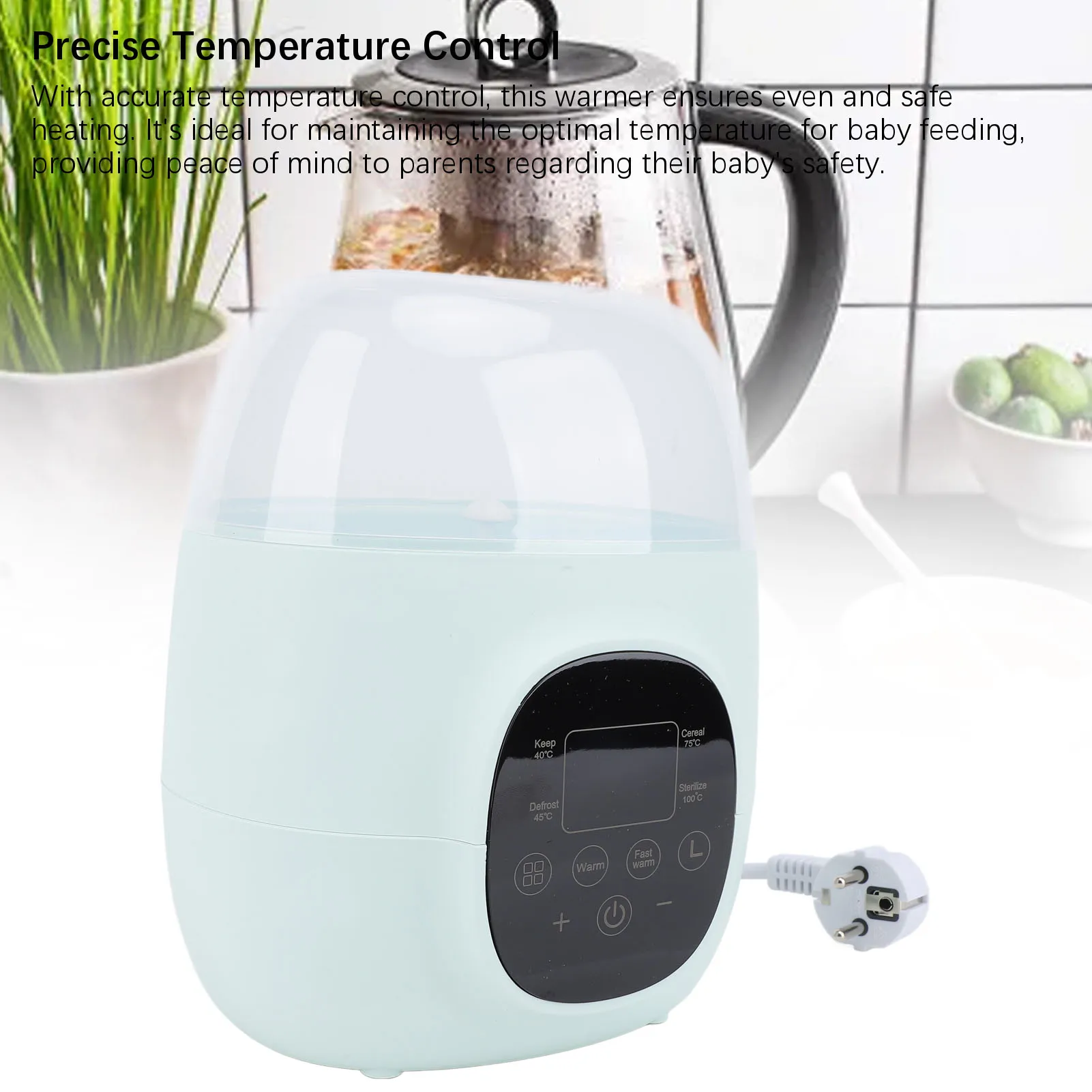 زجاجة أطفال أكثر دفئا 200 واط PP متعددة الوظائف تسخين سريع أغذية الأطفال جهاز تسخين الحليب مع تذويب لحليب الأم جميع أحجام الزجاجات