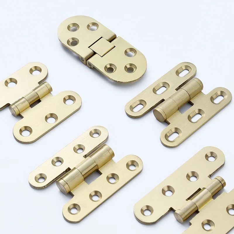 2pcs Bronze butterfly-shaped bronze hinge box small bronze hinge imitation antique H-shaped hinge door for bookcase connection