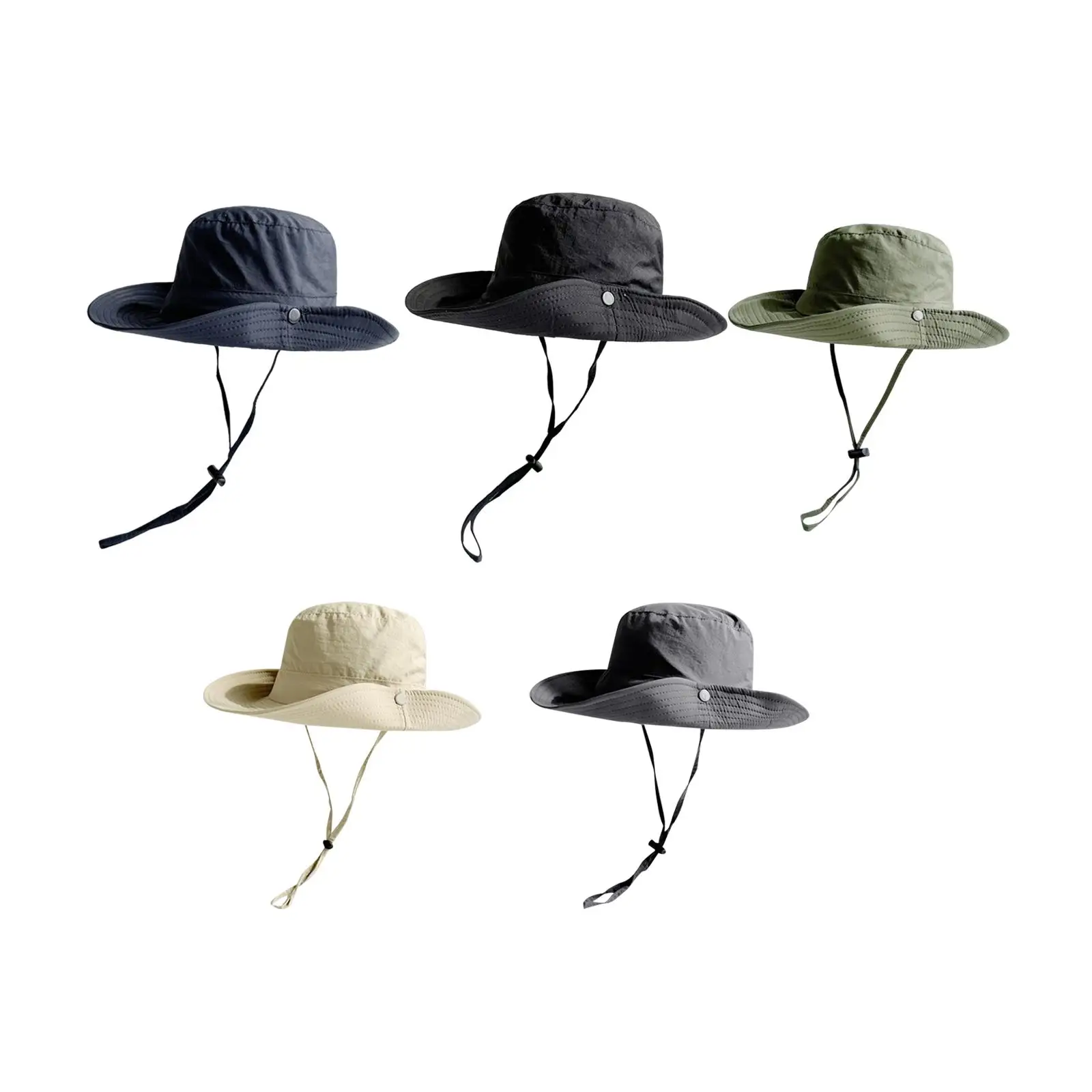 Bucket Hat with Strings Unisex Trendy Fishing Hat for Fishing Street Hiking