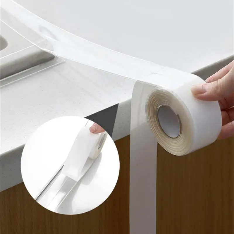 Gap Protector Tape Sink Crack Strip Kitchen Bathroom Bathtub Corner Sealing Tape Waterproof And Mildew Proof Adhesive Seal Tape