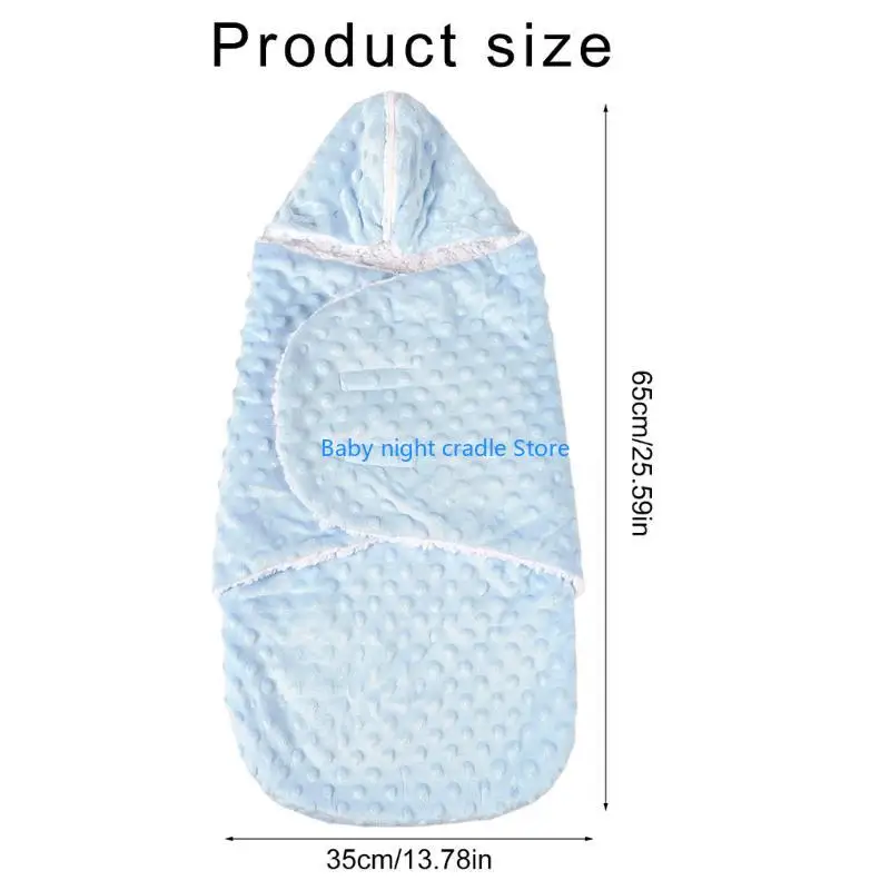 J2FF تلقي بطانية كيس النوم أكياس الشتاء للأطفال الصغار الطفل كيس النوم طبقة مزدوجة بطانية الطفل الأساسية