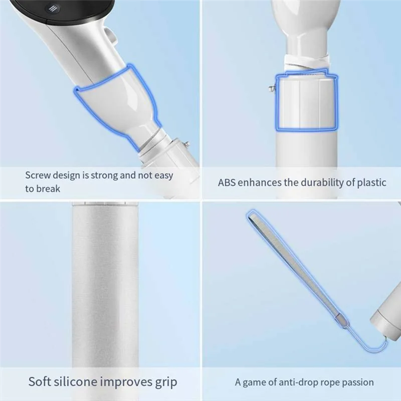 VR Extension Handle VR Game Controllers Handle Extension Pole Lightsaber Handles Extension Grips For Meta Quest 3S VR