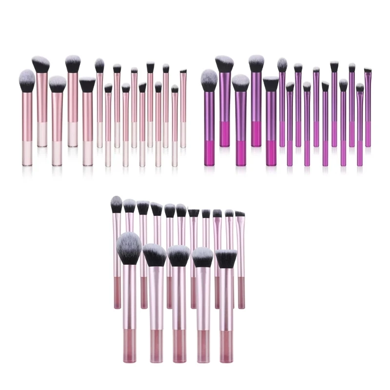 Multi Functional 16Pcs Makeup Brush Set For Home Or Studio Use Face Cosmetic Brushes For Cosmetology Students