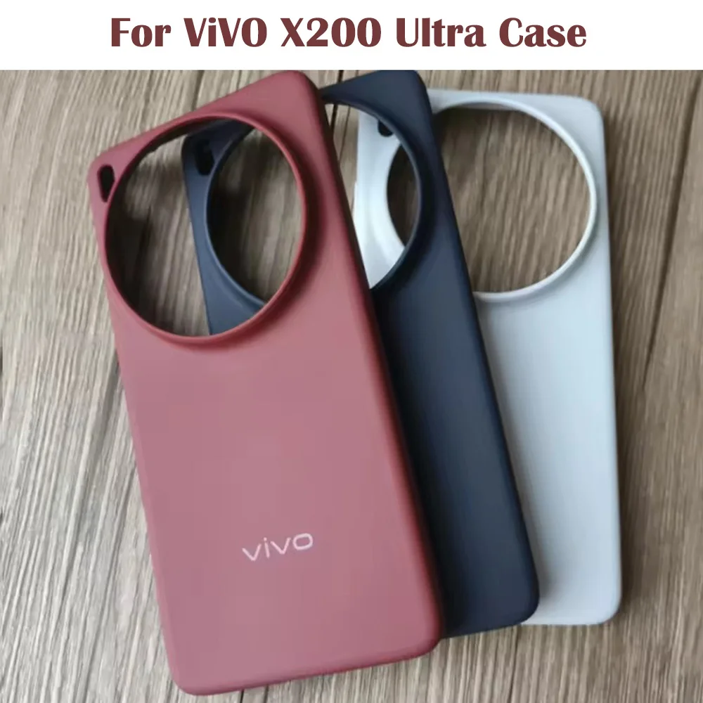 Оригинальный чехол для Vivo X200 Ultra, ультратонкий мягкий чехол на заднюю панель, противоударный матовый роскошный резиновый чехол с защитой от отпечатков пальцев