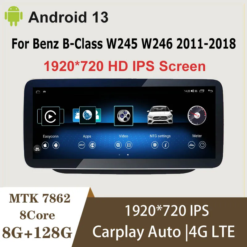 

Android 13 8G+128G 8core For Mercedes Benz B Class W245 W246 Auto Video Car Multimedia Player Stereo Screen Carplay GPS Navi 4G