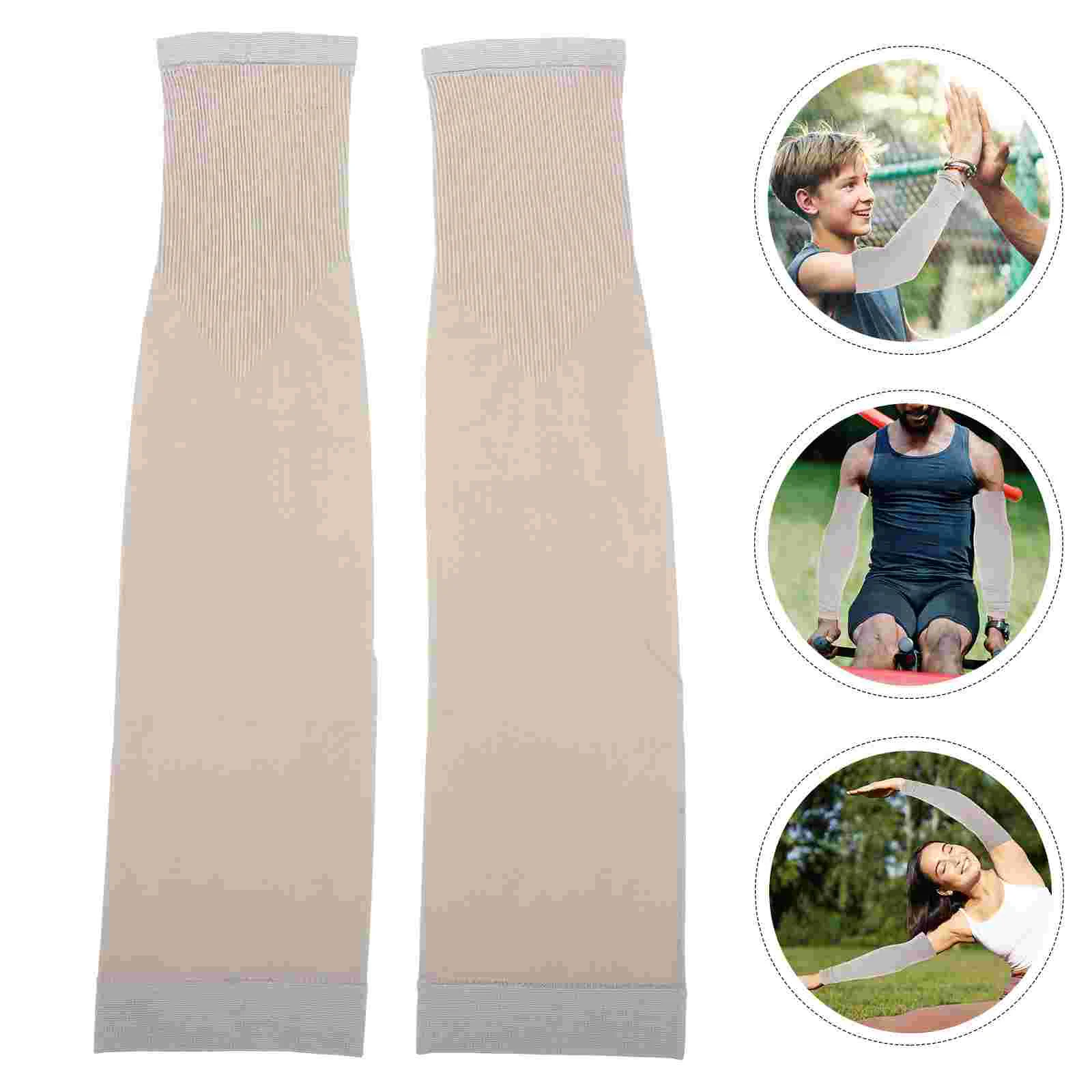 

Arm Compression Sleeve Summer Sleeves Elastic Protector Protective Women Sun Protection Cooling Adjustable for Adults