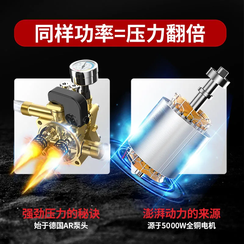 High pressure car washing machine,hou car washing water gu, commercial 220V brush carpu high power cleaning machine