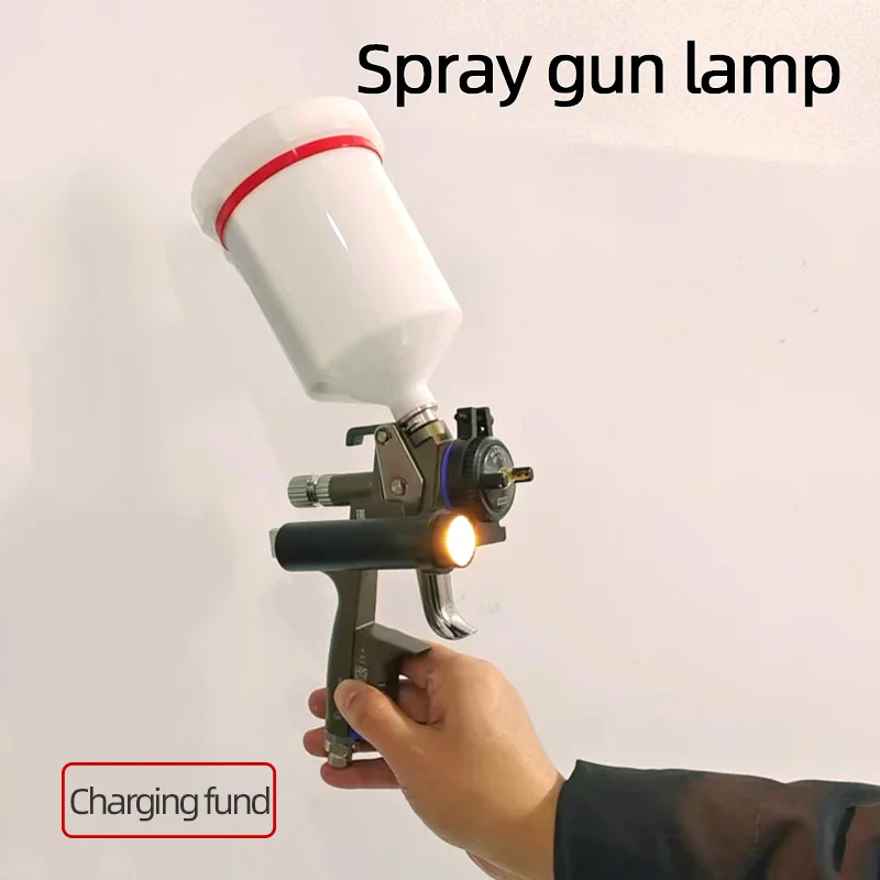 Spray Gun Lamp Spray Gun Searchlight Sunlight Rechargeable Car Paint SATA Spraying Tool Advanced Painting Operations Essential