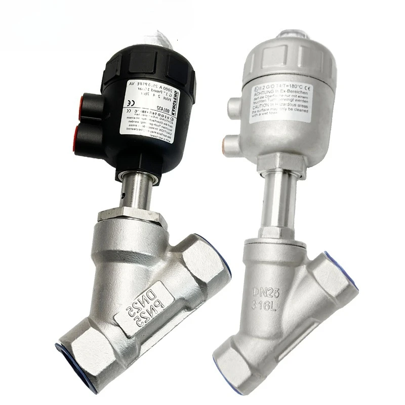 

Pneumatic Angle Seat Globe Valve Water OEM can be customized