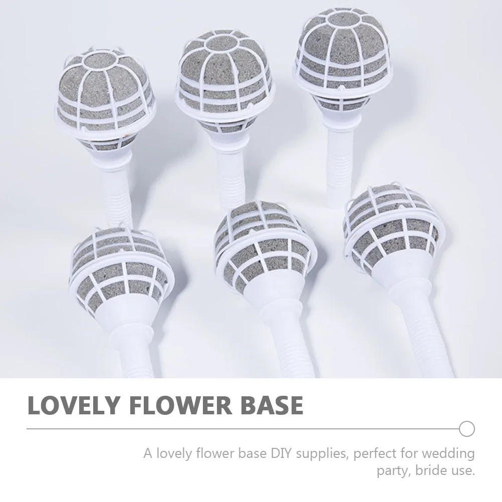 

3Pcs Bridal Floral Handle Wedding Bouquet Holders Premium Craft Flower Arrangement Tool for Bride DIY Decorations Compact