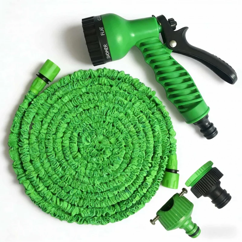 

Garden Watering and Car Washing Magic Tool7High-Pressure Spray Gun Set with Foam Pot, Flexible Hose, Household Multi-Functional