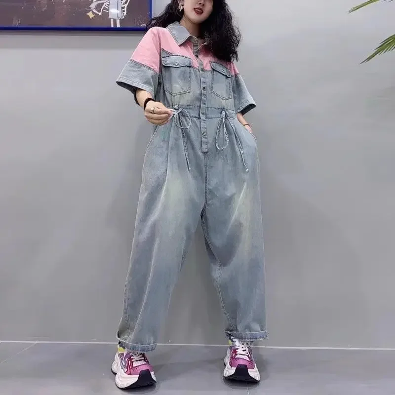 بدلة رعاة البقر النسائية الجديدة لربيع وصيف 2025 عالية الخصر