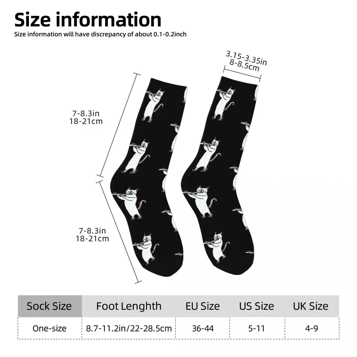 Meowtet Patootie Socks Harajuku High Quality Stockings All Season Long Socks Accessories for Unisex Christmas Gifts