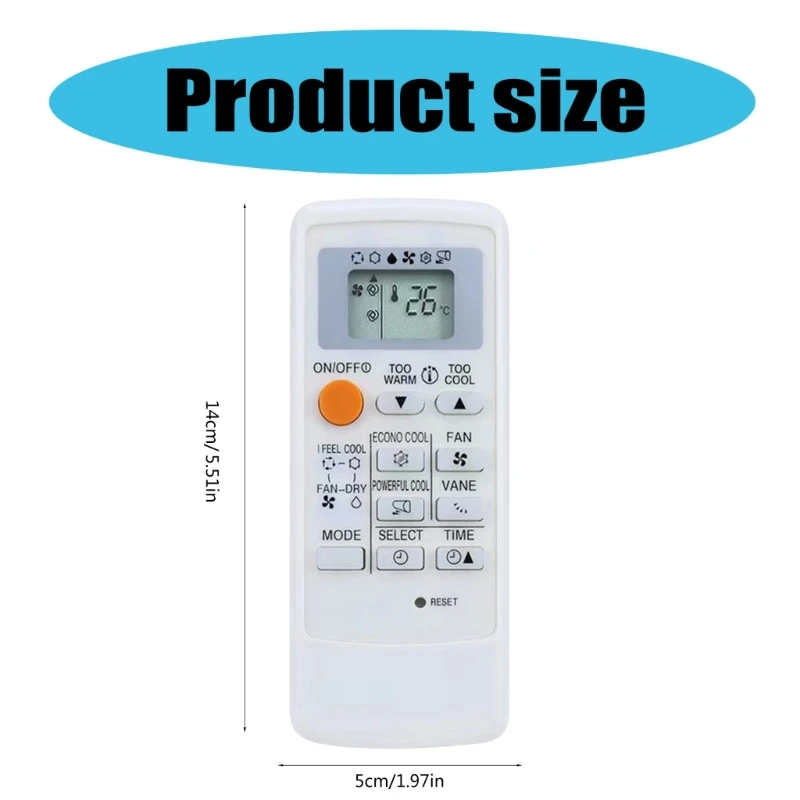 LCD Air Conditioner Remote Control for Mitsu-bishi MP07A MH08B MP04A MH12A Air Conditioner Remote Controller Accessories